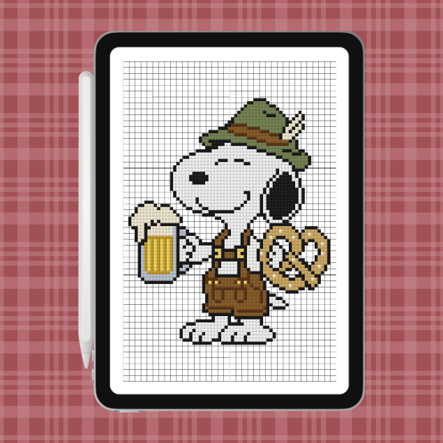 Oktoberfest Snoopy - Stitch Chart